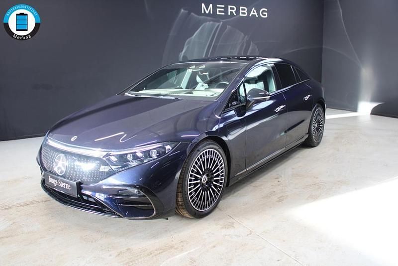 Blau Gebraucht 2023 Mercedes EQS500 Premium Plus Limousine | 67.960 € (Superpreis) - Bild 1/4