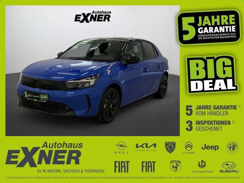 Voltaic blue / dach schwarz Gebraucht 2024 Opel Corsa Kleinwagen | 16.490 € (Superpreis) - Bild 1/4