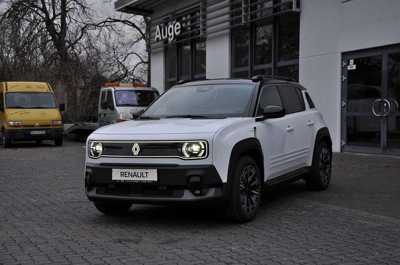 Neu Renault 4 E-Tech Iconic 110 kW (150 PS) 2025 Arktisweiß mit schwarzem dach SUV