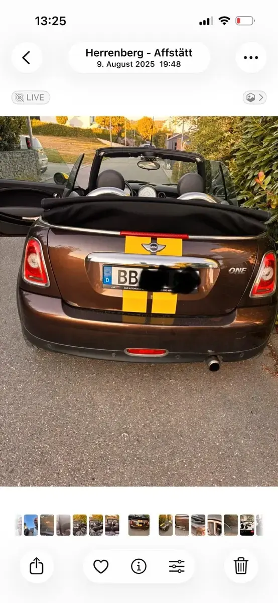 Occasion Mini One Cabriolet 98 ch (72 kW) 2010 Marron Cabriolet