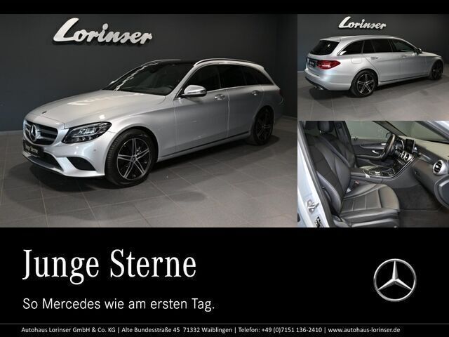 Silber iridiumsilber metallic Gebraucht 2021 Mercedes C200 Avantgarde Kombi | 32.900 € - Bild 1/2