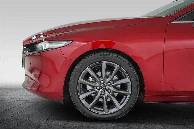 Nowe Mazda 3 Exclusive-Line 140 KM (102 kW) 2025 Czerwony Sedan/Limuzyna