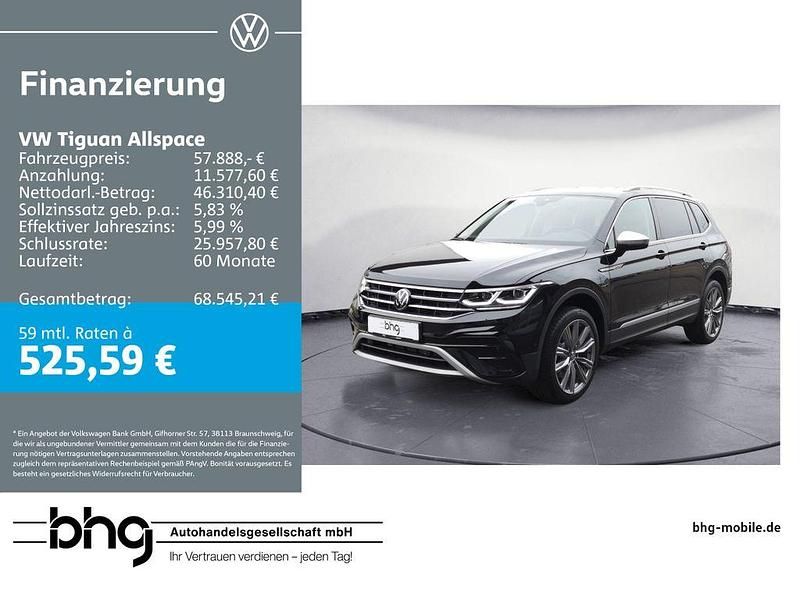 Schwarz Neu 2025 VW Tiguan Allspace Elegance SUV | 57.888 € - Bild 1/4