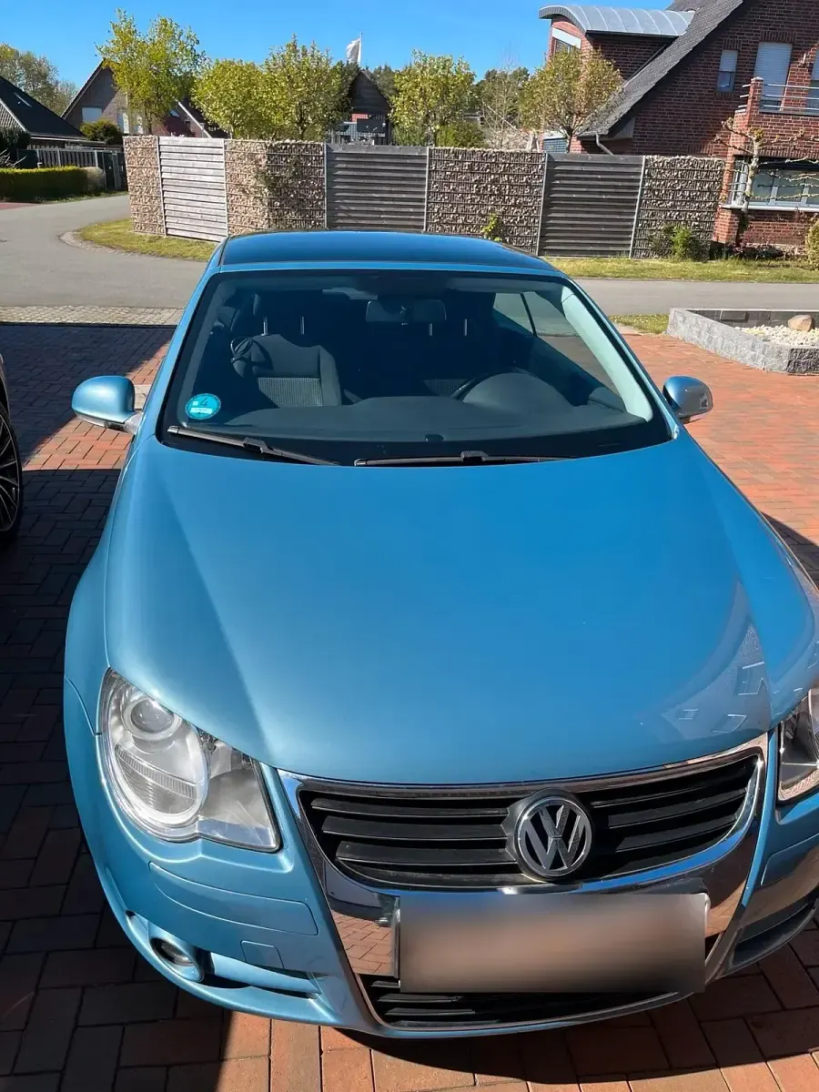 Usata VW Eos 120 CV (88 kW) 2006 Blu Cabrio