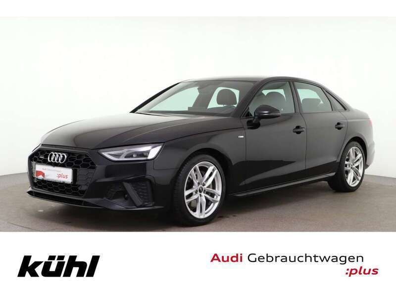 Mythosschwarz metallic Gebraucht 2023 Audi A4 S-Line Limousine | 35.480 € (Fairer Preis) - Bild 1/3