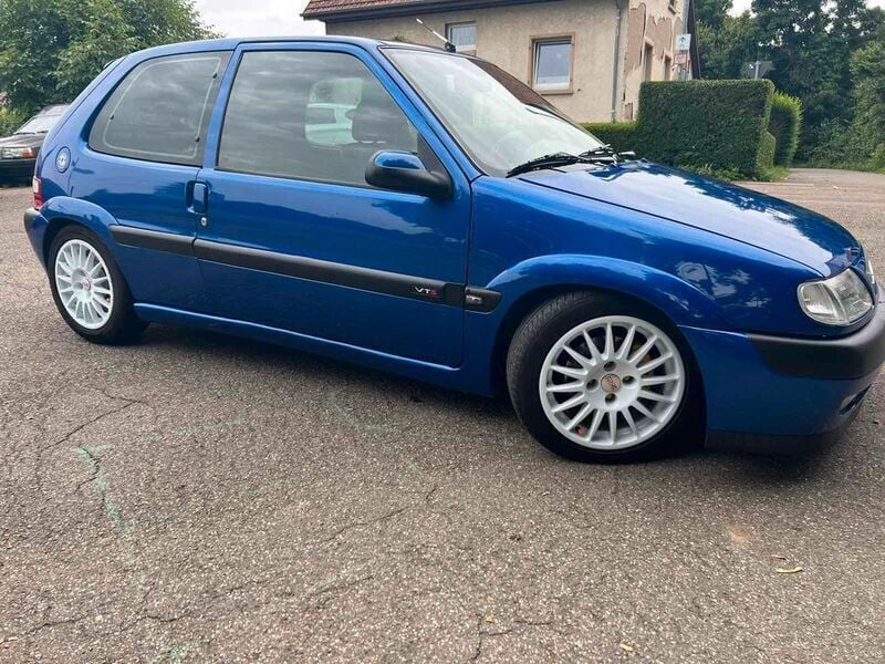 Gebraucht Citroën Saxo 118 PS (86 kW) 1998 Blau Kleinwagen