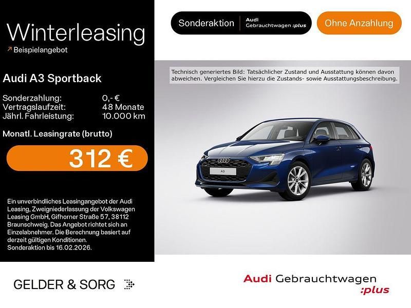 Navarrablau metallic Gebraucht 2025 Audi A3 Ambiente Limousine | 34.280 € (Superpreis) - Bild 1/4
