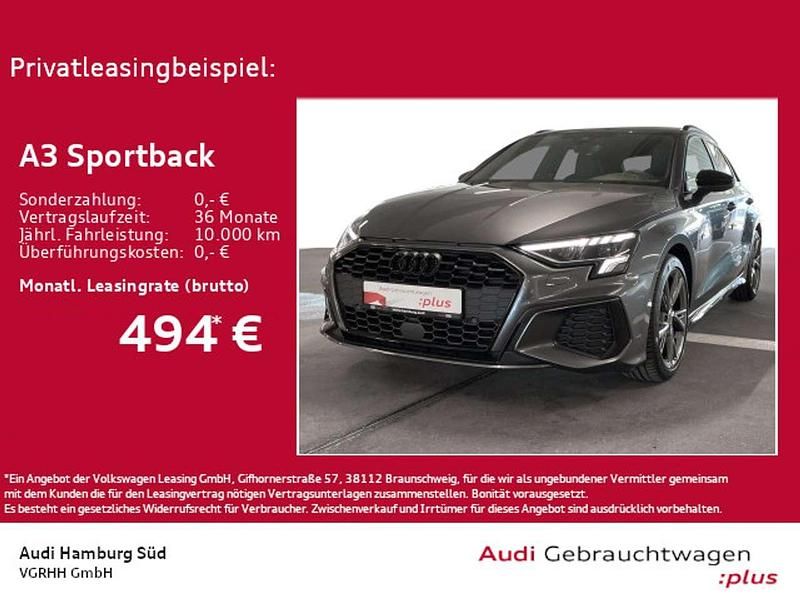 Daytonagrau perleffekt Gebraucht 2023 Audi A3 S-Line Limousine | 36.330 € - Bild 1/4