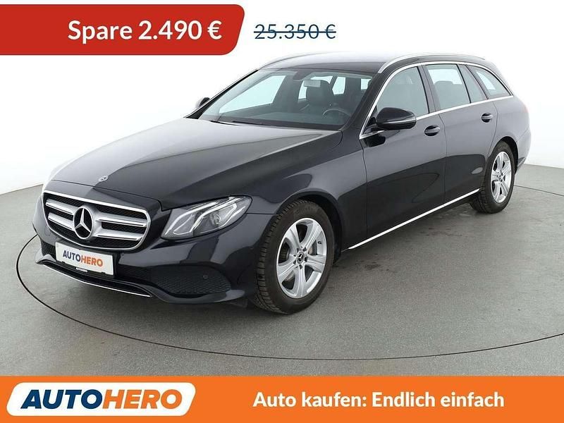 Obsidianschwarz Gebraucht 2018 Mercedes E200 Avantgarde Kombi | 22.860 € (Guter Preis) - Bild 1/3