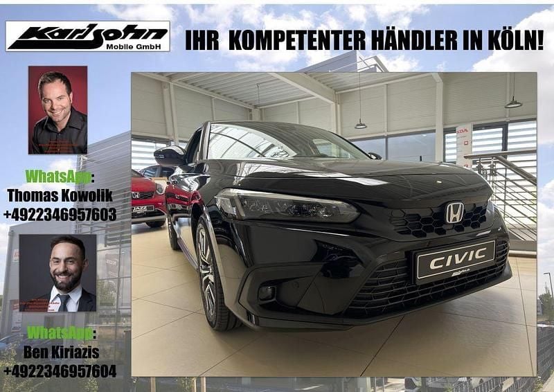 Crystal black pearl Gebraucht 2024 Honda Civic Elegance Limousine | 32.990 € (Guter Preis) - Bild 1/4