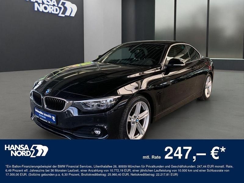 Schwarz Gebraucht 2020 BMW 430 Cabriolet Advantage Cabrio | 32.990 € (Etwas zu teuer) - Bild 1/4