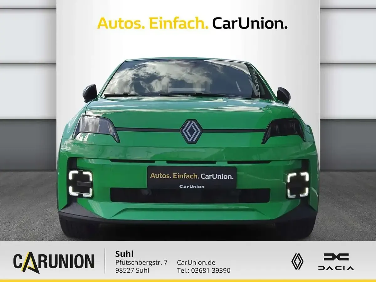 Nowe Renault 5 E-Tech Techno 89 kW (122 KM) 2026 Zielony Sedan/Limuzyna