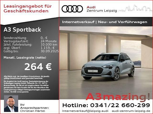 Grau Neu 2025 Audi A3 Sportback Advanced Limousine | 35.690 € (Fairer Preis) - Bild 1/3