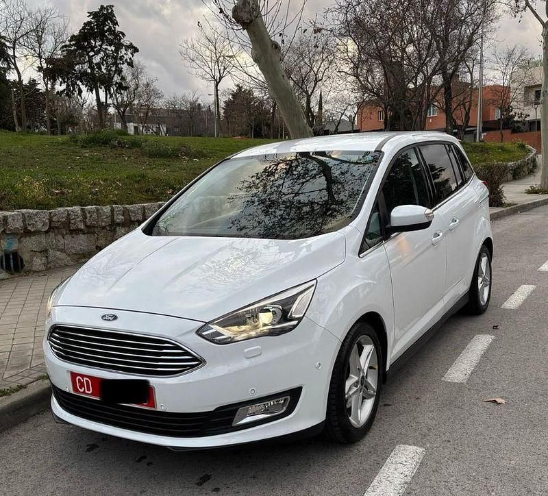 Weiß Gebraucht 2017 Ford C-MAX Titanium Van / Kleinbus | 14.999 € (Fairer Preis) - Bild 1/4