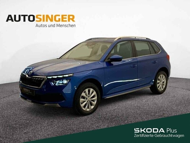 Blau Gebraucht 2022 Skoda Kamiq Style SUV | 21.460 € (Guter Preis) - Bild 1/4