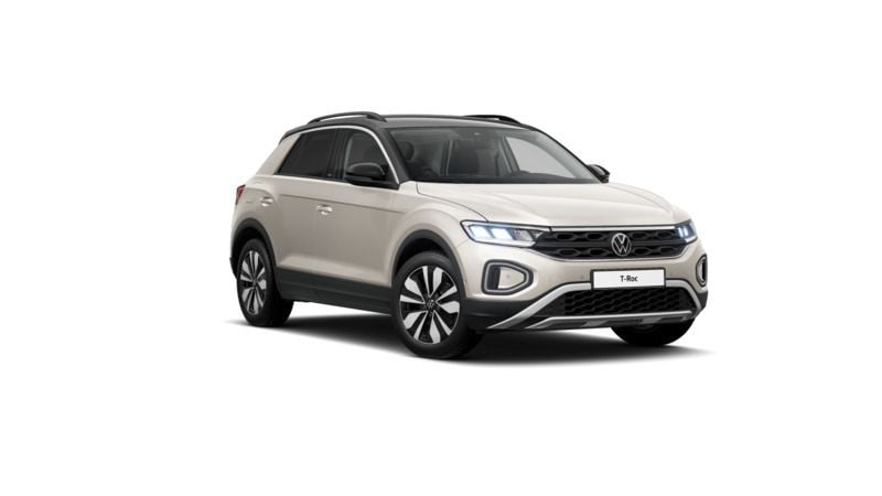 Ivory silver metallic Gebraucht 2024 VW T-Roc IQ Drive SUV | 30.990 € (Guter Preis) - Bild 1/3
