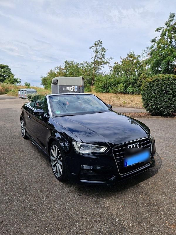Schwarz Gebraucht 2015 Audi A3 Cabriolet S-Line Cabrio | 16.000 € (Guter Preis) - Bild 1/4