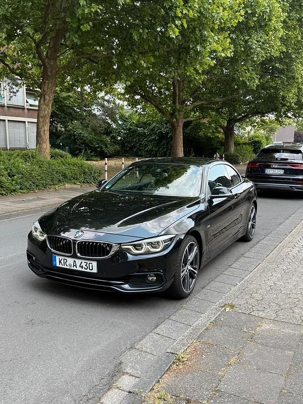 Schwarz Gebraucht 2018 BMW 430 Cabriolet Sport Line Cabrio | 25.299 € (Fairer Preis) - Bild 1/4