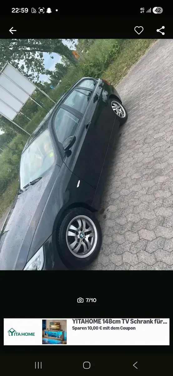 Gebraucht BMW 320 150 PS (110 kW) 2007 Schwarz Kombi