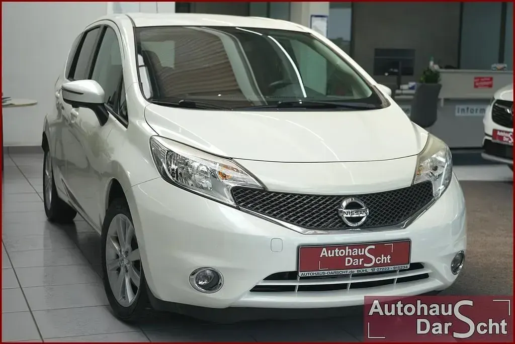 Second-hand Nissan Note Acenta 98 CP (72 kW) 2014 Alb Hatchback