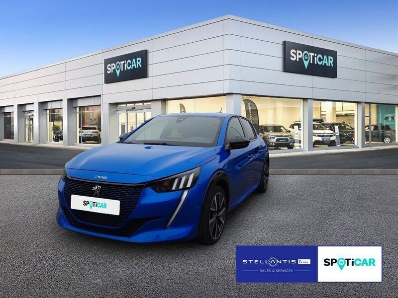 Blau Gebraucht 2021 Peugeot e-208 GT Kleinwagen | 16.990 € (Fairer Preis) - Bild 1/4