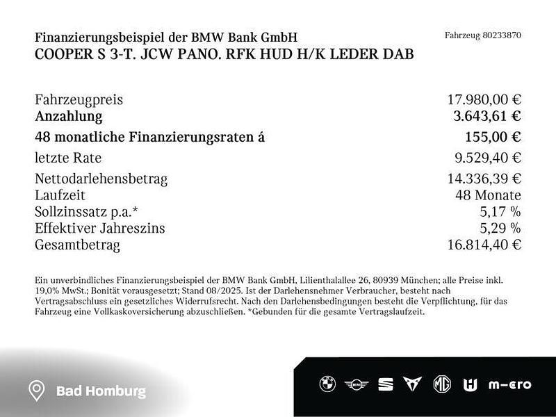 Schwarz Gebraucht 2018 Mini Cooper Kleinwagen | 17.980 € (Superpreis) - Bild 1/1