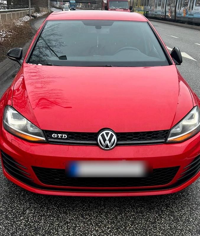 Rot Gebraucht 2013 VW Golf VII GTD Kleinwagen | 8.500 € (Superpreis) - Bild 1/4
