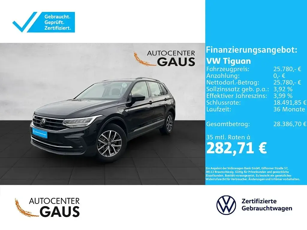 Gebraucht VW Tiguan Life 245 PS (180 kW) 2022 Schwarz SUV