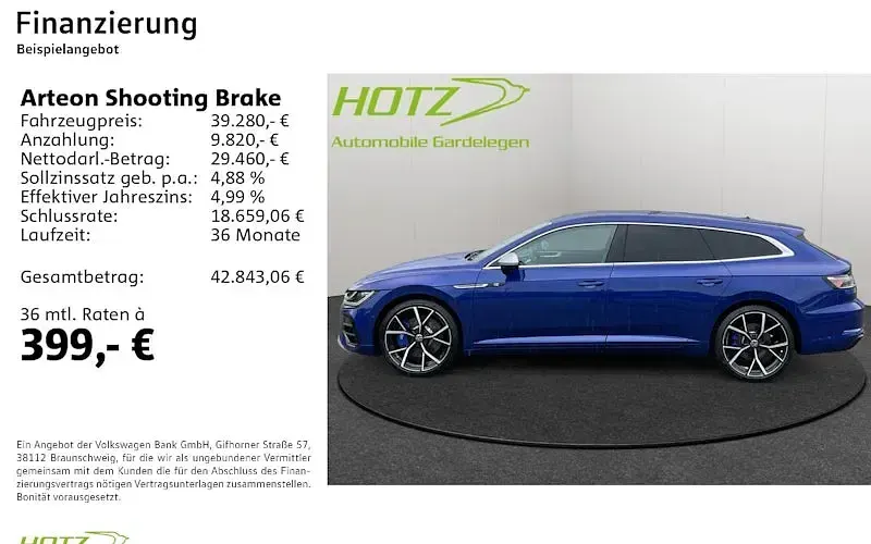 Brugt VW Arteon R 320 HK (235 kW) 2023 Blå Stationcar