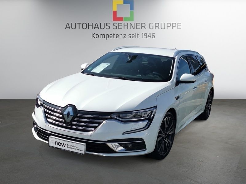 Perlmuttweiß metallic (weiß) Gebraucht 2022 Renault Talisman GrandTour Intens Kombi | 27.970 € (Fairer Preis) - Bild 1/4