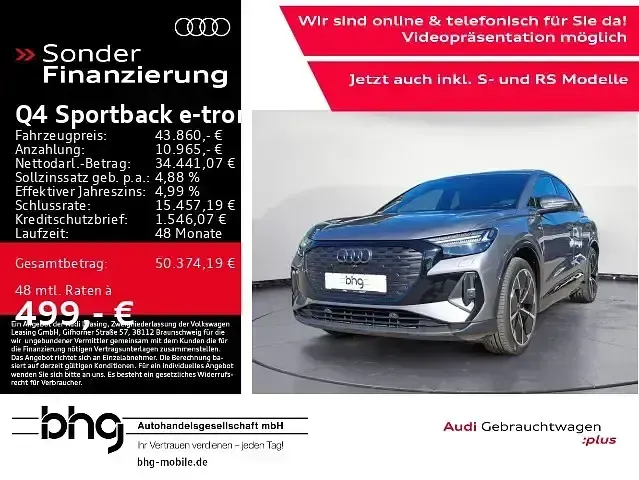 Gebraucht Audi Q4 Sportback e-tron Comfort 250 kW (340 PS) 2024 Grau SUV