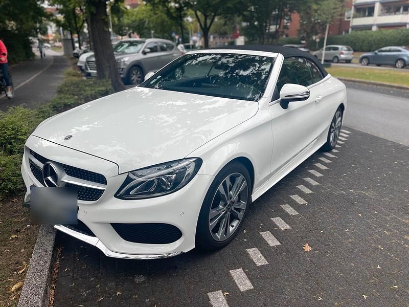 Weiß Gebraucht 2017 Mercedes C200 Cabrio | 26.999 € - Bild 1/4