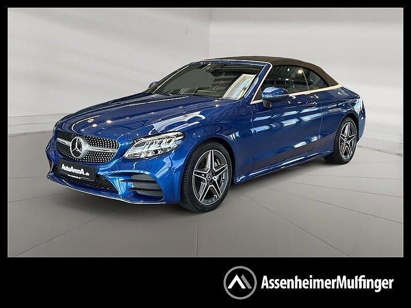 Spektralblau Gebraucht 2023 Mercedes C180 AMG Cabrio | 39.885 € (Fairer Preis) - Bild 1/4
