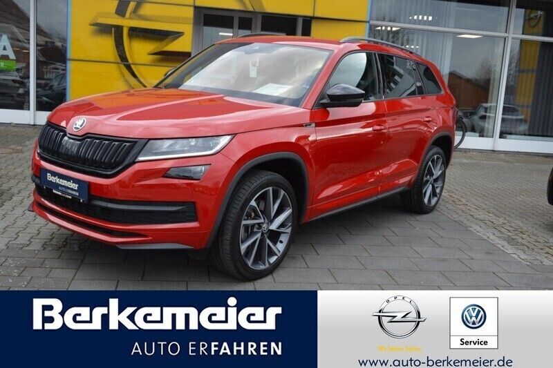 Velvet rot (metallic) Gebraucht 2019 Skoda Kodiaq SportLine SUV | 30.490 € (Fairer Preis) - Bild 1/4