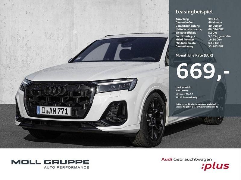 Gletscherweiss metallic Gebraucht 2025 Audi Q7 S-Line SUV | 79.990 € (Superpreis) - Bild 1/3