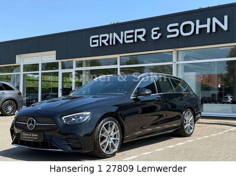 Schwarz unilack Gebraucht 2022 Mercedes E220 AMG Kombi | 33.950 € (Superpreis) - Bild 1/4
