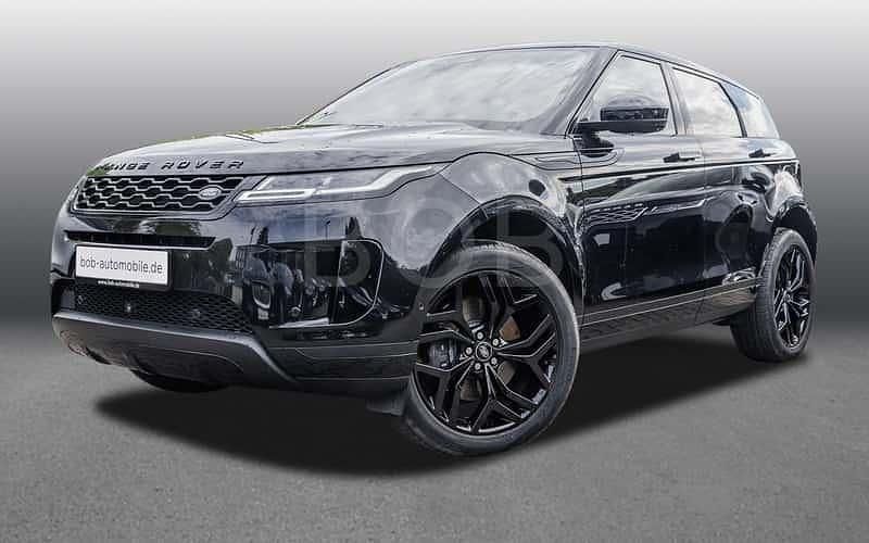Santorini black (schwarz) (schwarz) Gebraucht 2021 Land Rover Range Rover evoque S SUV | 37.810 € (Etwas zu teuer) - Bild 1/4