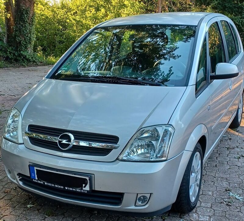 Silber Gebraucht 2003 Opel Meriva Enjoy Van / Kleinbus | 1.650 € (Fairer Preis) - Bild 1/4