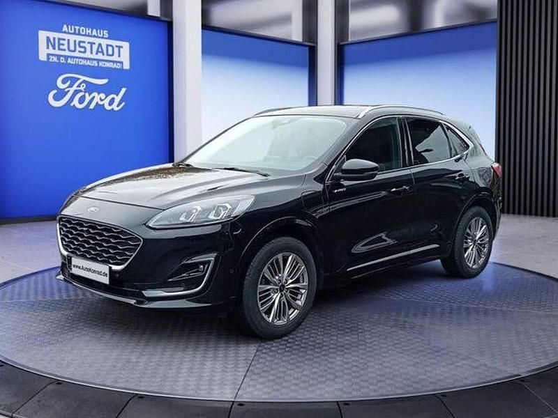 Obsidianschwarz metallic Gebraucht 2021 Ford Kuga Vignale SUV | 19.990 € (Etwas zu teuer) - Bild 1/4
