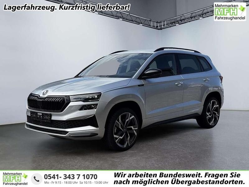 Brilliant silber Neu 2025 Skoda Karoq SportLine SUV | 36.035 € (Guter Preis) - Bild 1/3