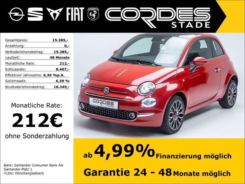 Rot Gebraucht 2024 Fiat 500 Red Kleinwagen | 15.285 € (Fairer Preis) - Bild 1/4