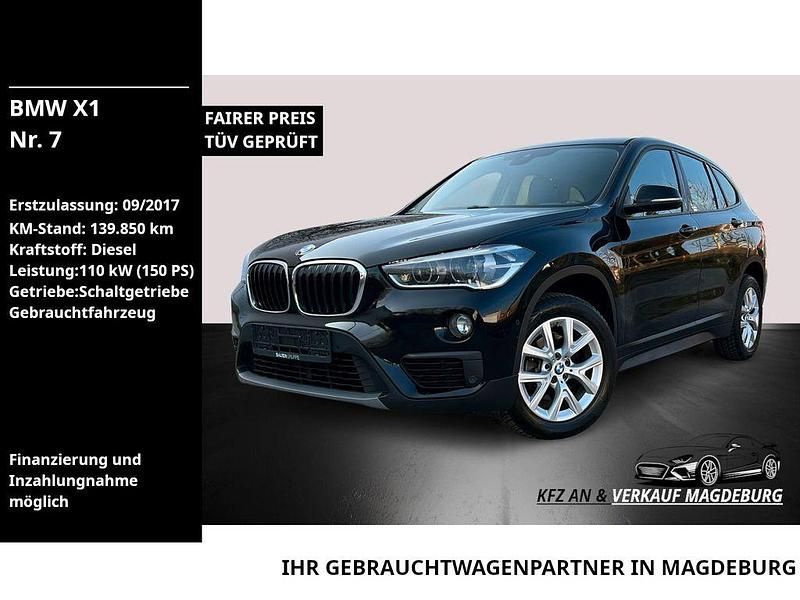 Schwarz Gebraucht 2017 BMW X1 Advantage SUV | 15.990 € (Etwas zu teuer) - Bild 1/4