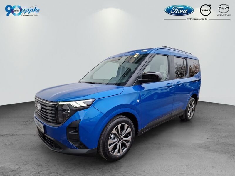 Desert island blue metallic Neu 2024 Ford Tourneo Courier Titanium Van / Kleinbus | 29.990 € (Etwas zu teuer) - Bild 1/4