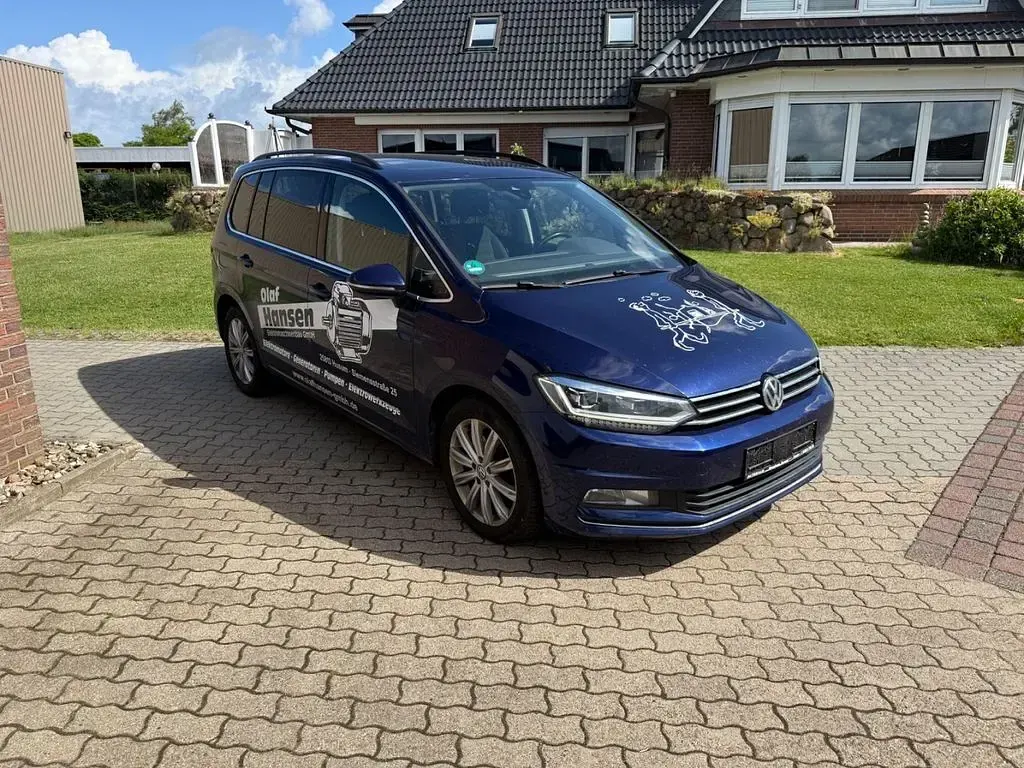 Gebraucht VW Touran Highline 190 PS (139 kW) 2017 Blau Van / Kleinbus