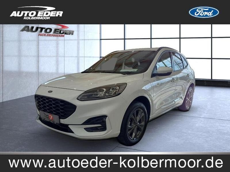 Frostweiß (metallic) Gebraucht 2022 Ford Kuga ST-Line X SUV | 25.990 € (Fairer Preis) - Bild 1/4