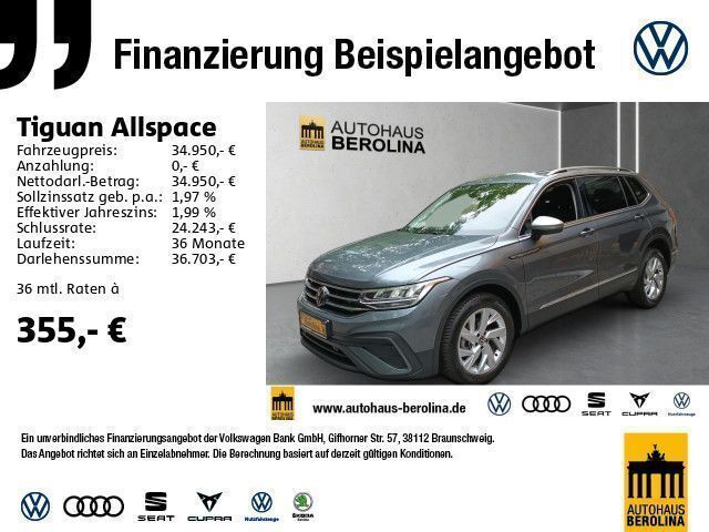 Platinum grey metallic Gebraucht 2024 VW Tiguan Allspace Life SUV | 34.950 € (Guter Preis) - Bild 1/4