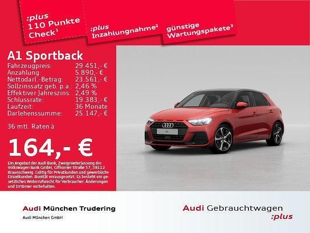Progressivrot metallic Gebraucht 2024 Audi A1 Sportback Advanced Plus Kleinwagen | 29.451 € (Fairer Preis) - Bild 1/1
