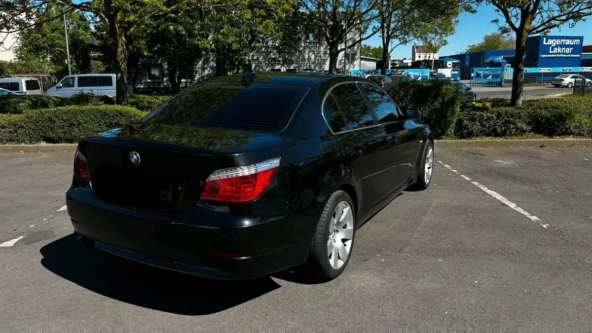 Brugt BMW 525 218 HK (160 kW) 2008 Sort Sedan