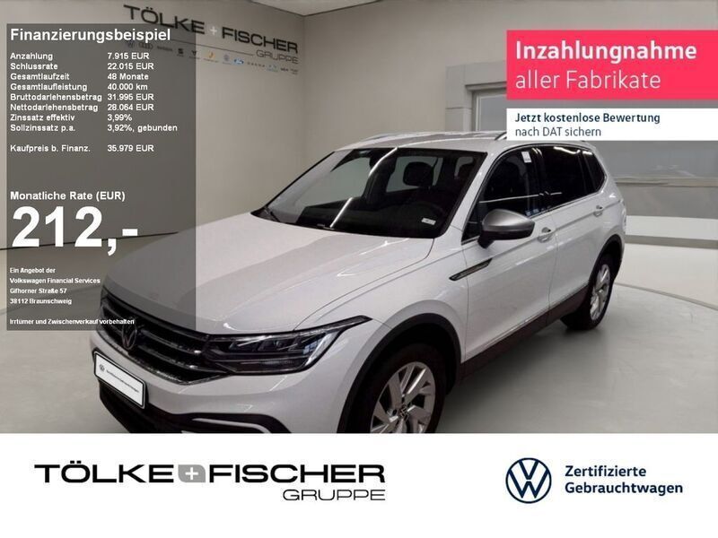 Weiß Gebraucht 2024 VW Tiguan Allspace Life SUV | 35.979 € (Fairer Preis) - Bild 1/4