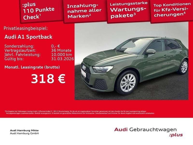 Distriktgrün metallic Gebraucht 2025 Audi A1 Limousine | 23.990 € (Guter Preis) - Bild 1/3